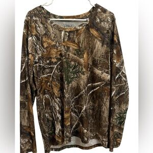 Magellan Outdoors Men's Woodland Camo Long Sleeve Tee